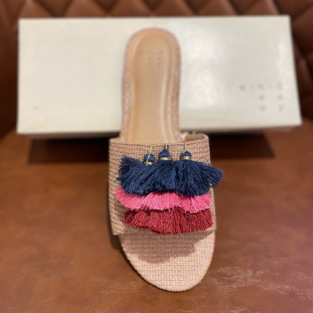a new day Multicolor Tassel Mules
